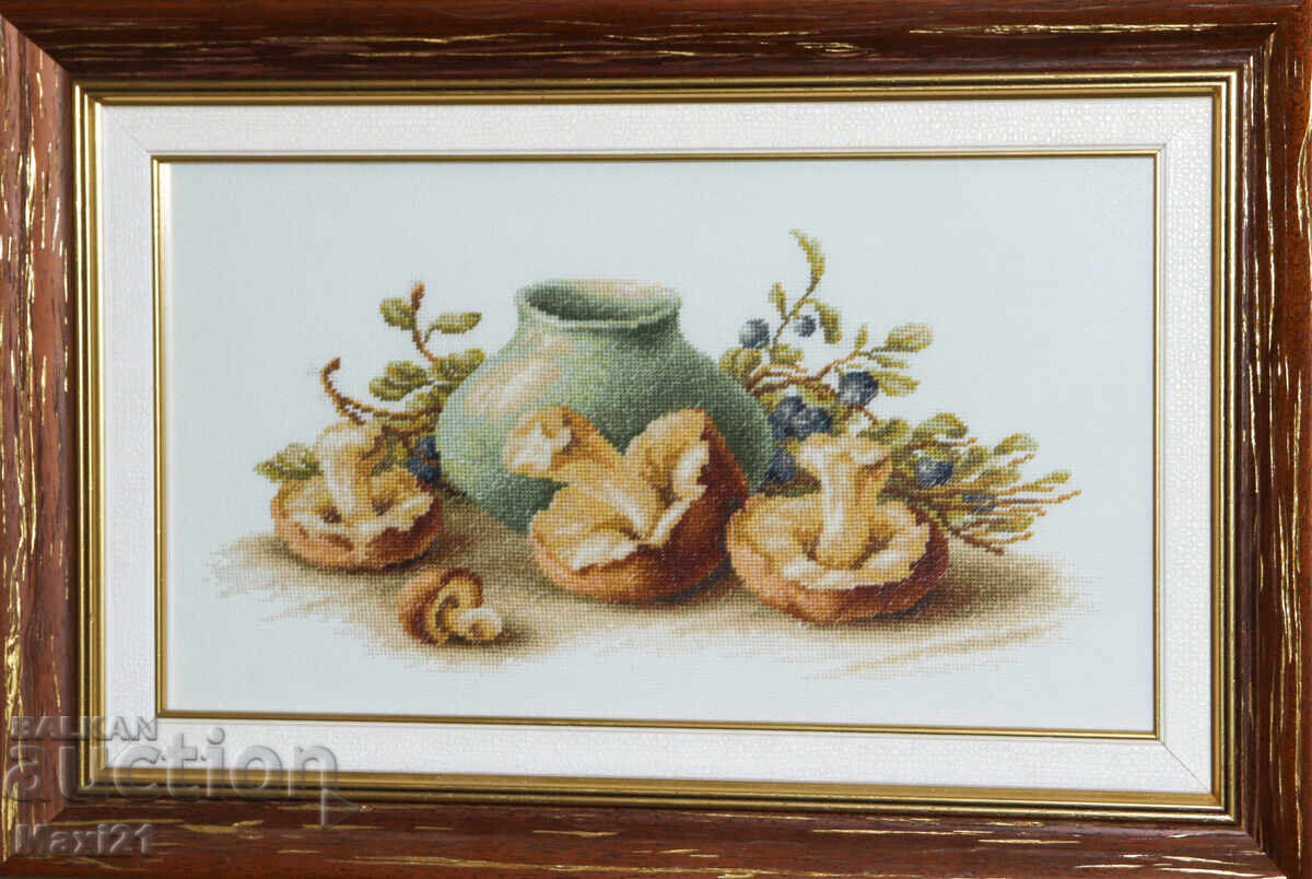 Γομπλέν "Νεκρή Φύση με Μανιτάρια" κορνίζα