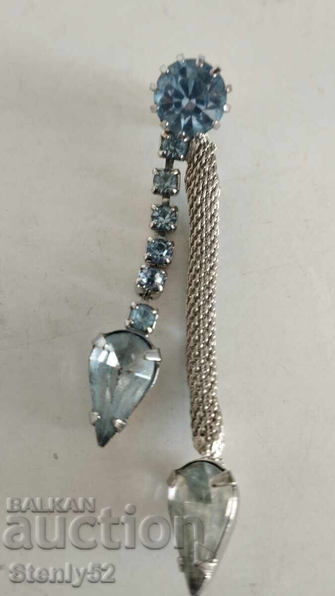 Медальон с Мурано стъкло дължина 6 см