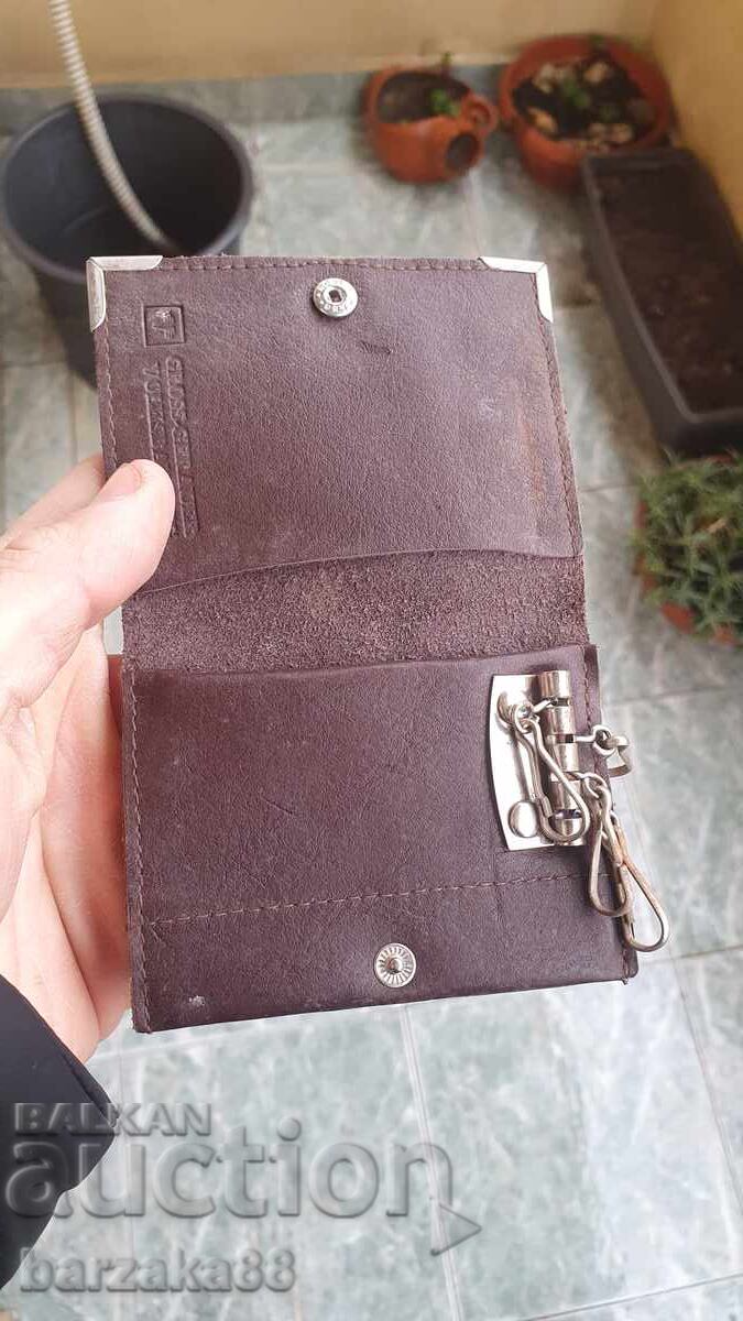 Παράδοση Παλιά δερμάτινη τσάντα + Θήκη κλειδιών