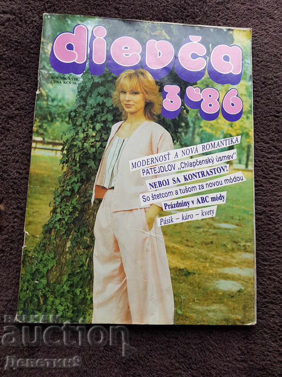 Revista "Dievca" - Nr. 3, 1986, Cehoslovacia
