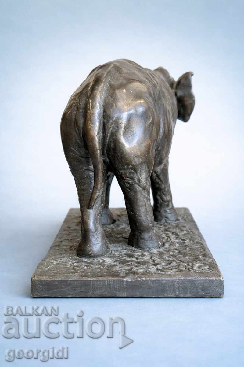 Livrarea Impresionantă sculptură de bronz a unui ELEFANT. Nr. 7909