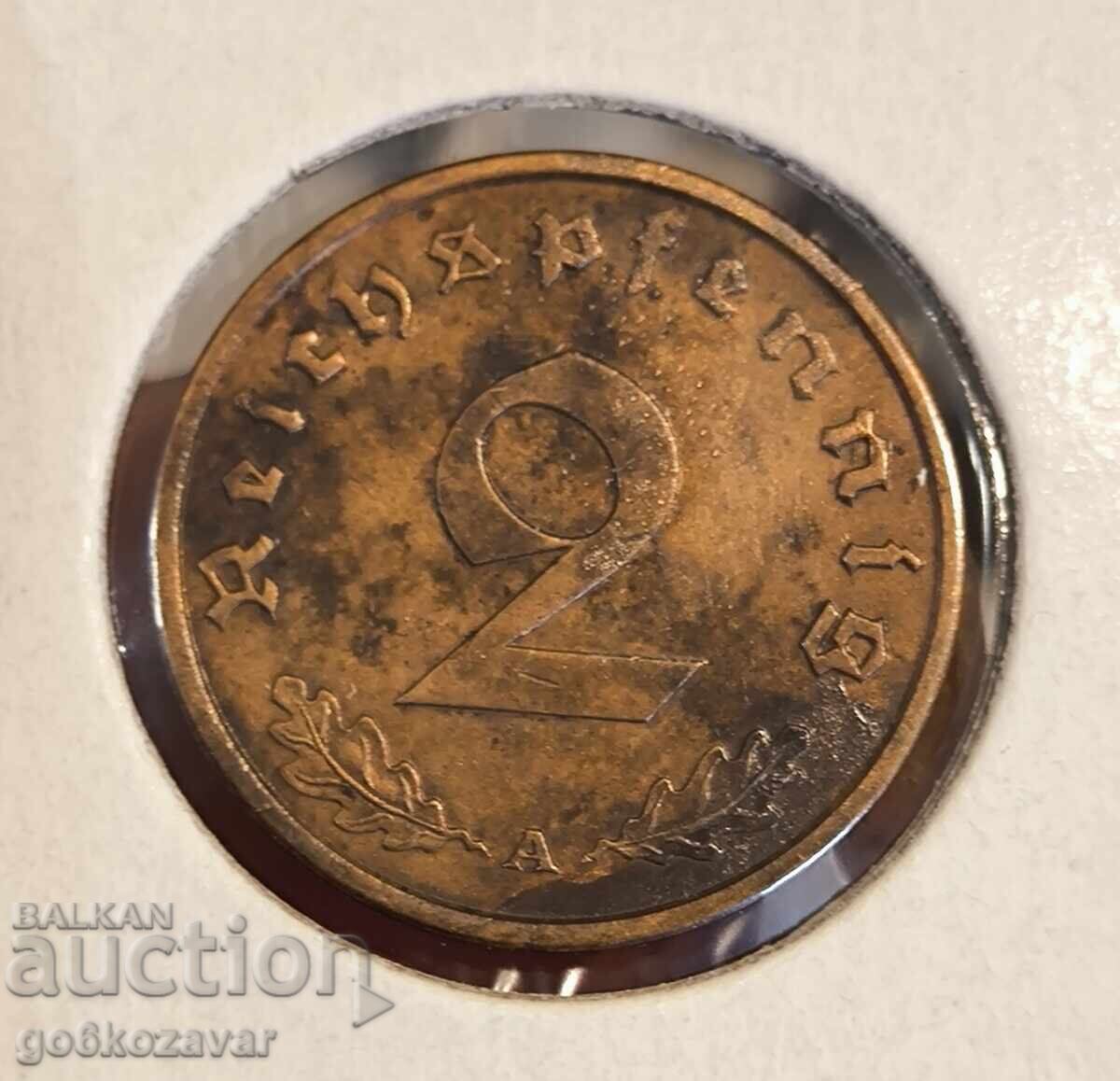 Germany Third Reich 2 Reichspfennig 1937 with price € 2.50 | 4.89 BGN