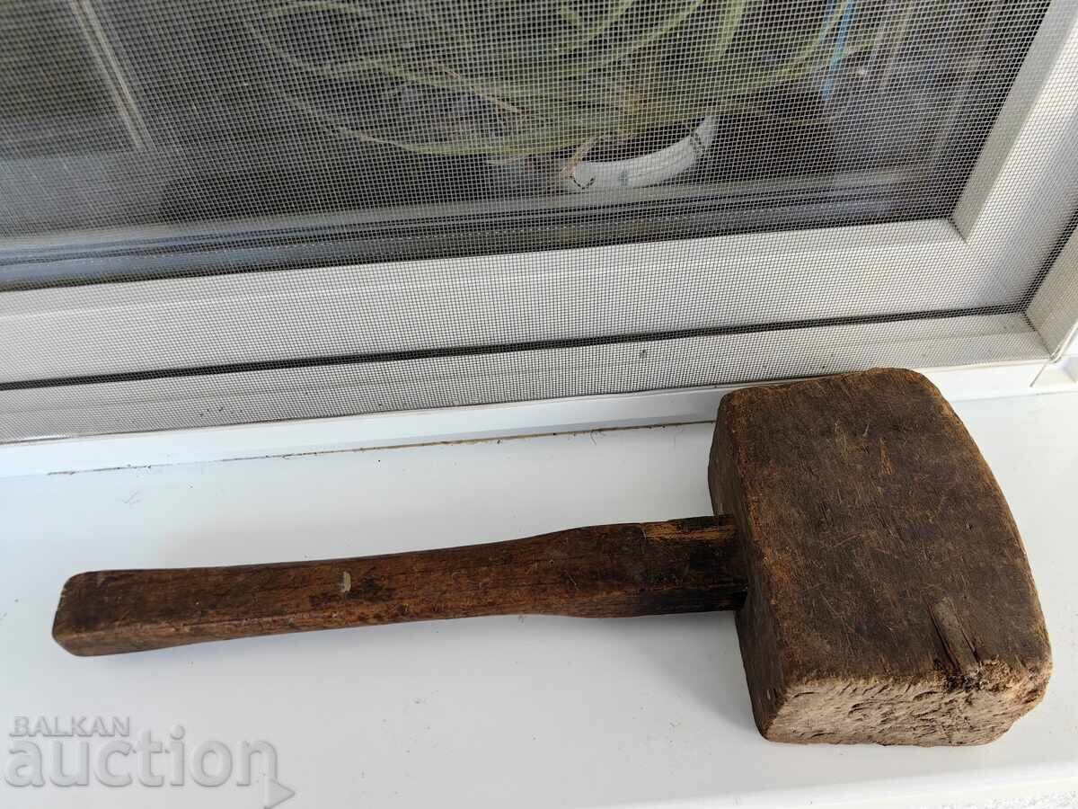 MARE CIOCAN DE LEMN RAR, NESCĂZUT - 5