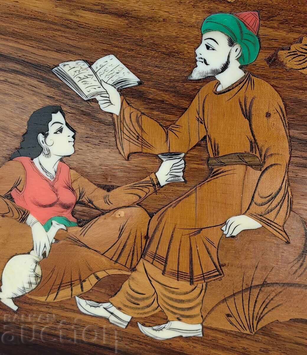 Muslim Wooden Panel Cost Costen Intarsia Picture Islam - 5 Muslim Wooden Panel Cost Costen Intarsia Picture Islam - 5