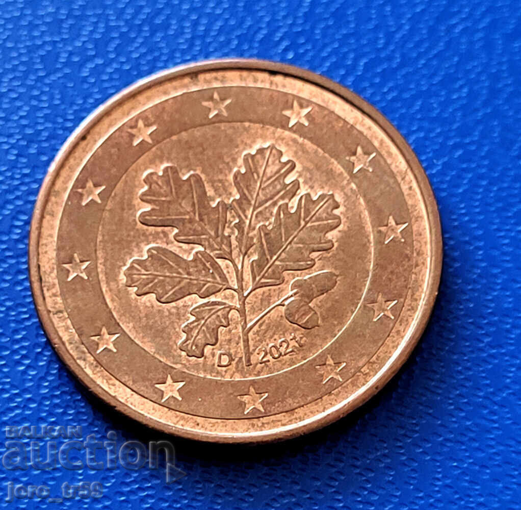 Германия 5 евроцента Euro cent 2021D