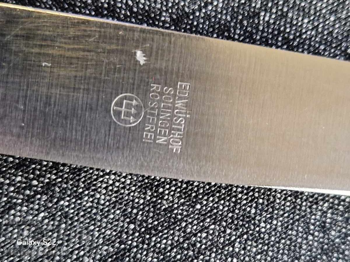 Auction  Old Kitchen Knife Handle Silver 800 and Stainless Blade