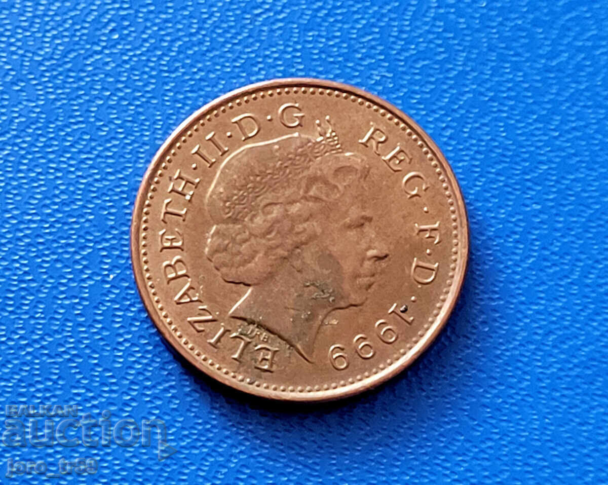 Великобритания 1 пени (1 Penny) 1999 г.