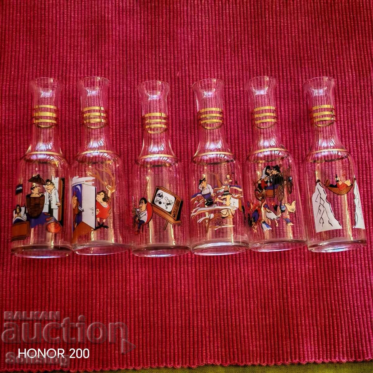 Γυάλινα φλιτζάνια για ρακή