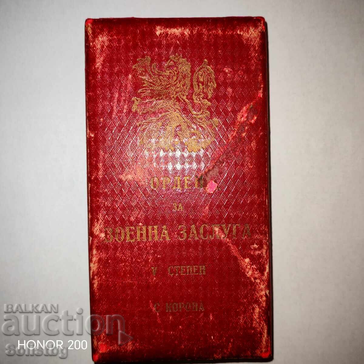 Cutie rară pentru ordinul pentru merit militar clasa a 5-a cu coroană - 7 Cutie rară pentru ordinul pentru merit militar clasa a 5-a cu coroană - 7