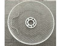 Large metal fruit bowl, mesh