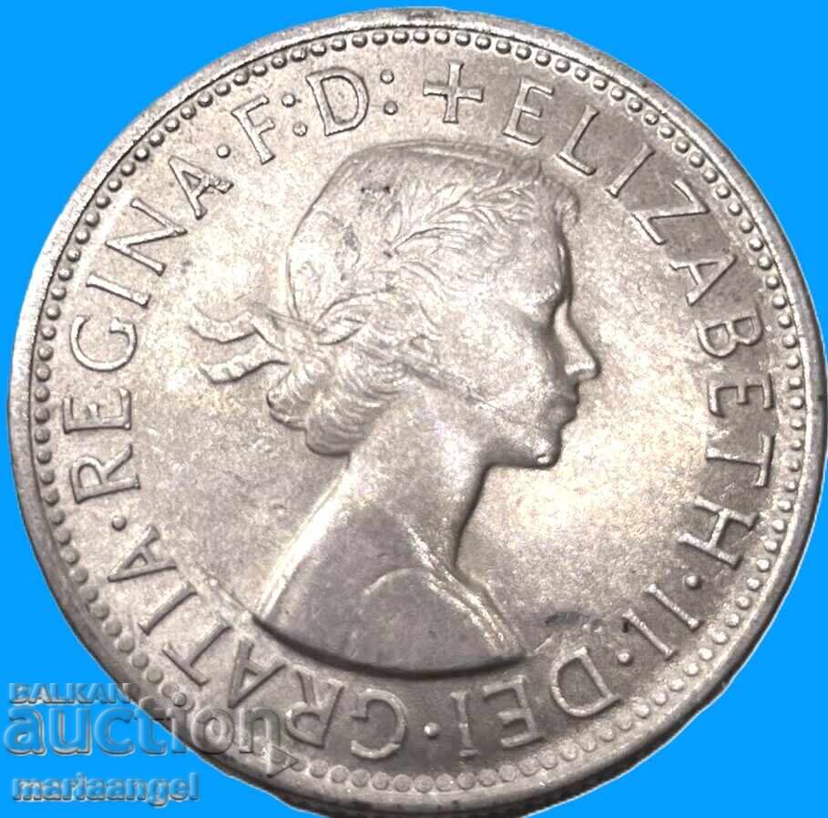 Livrarea Australia 2 șilingi (Florin) 1954 Elisabeta II