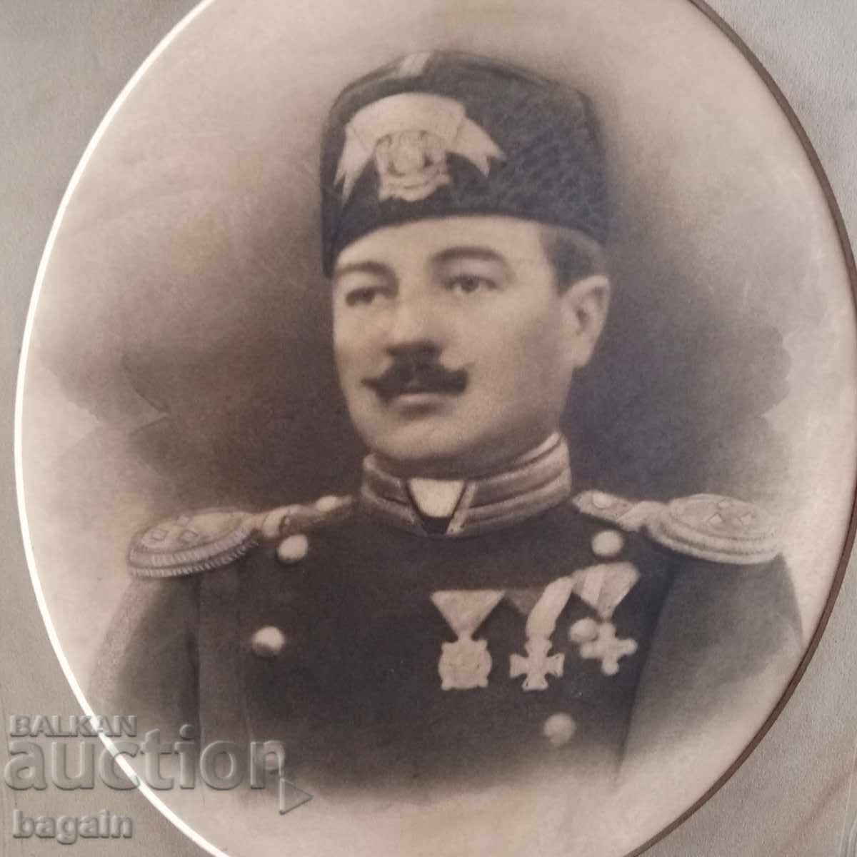 Licitație Războiul Sârbo-Bulgar. Portret de ofițer Licitație Războiul Sârbo-Bulgar. Portret de ofițer