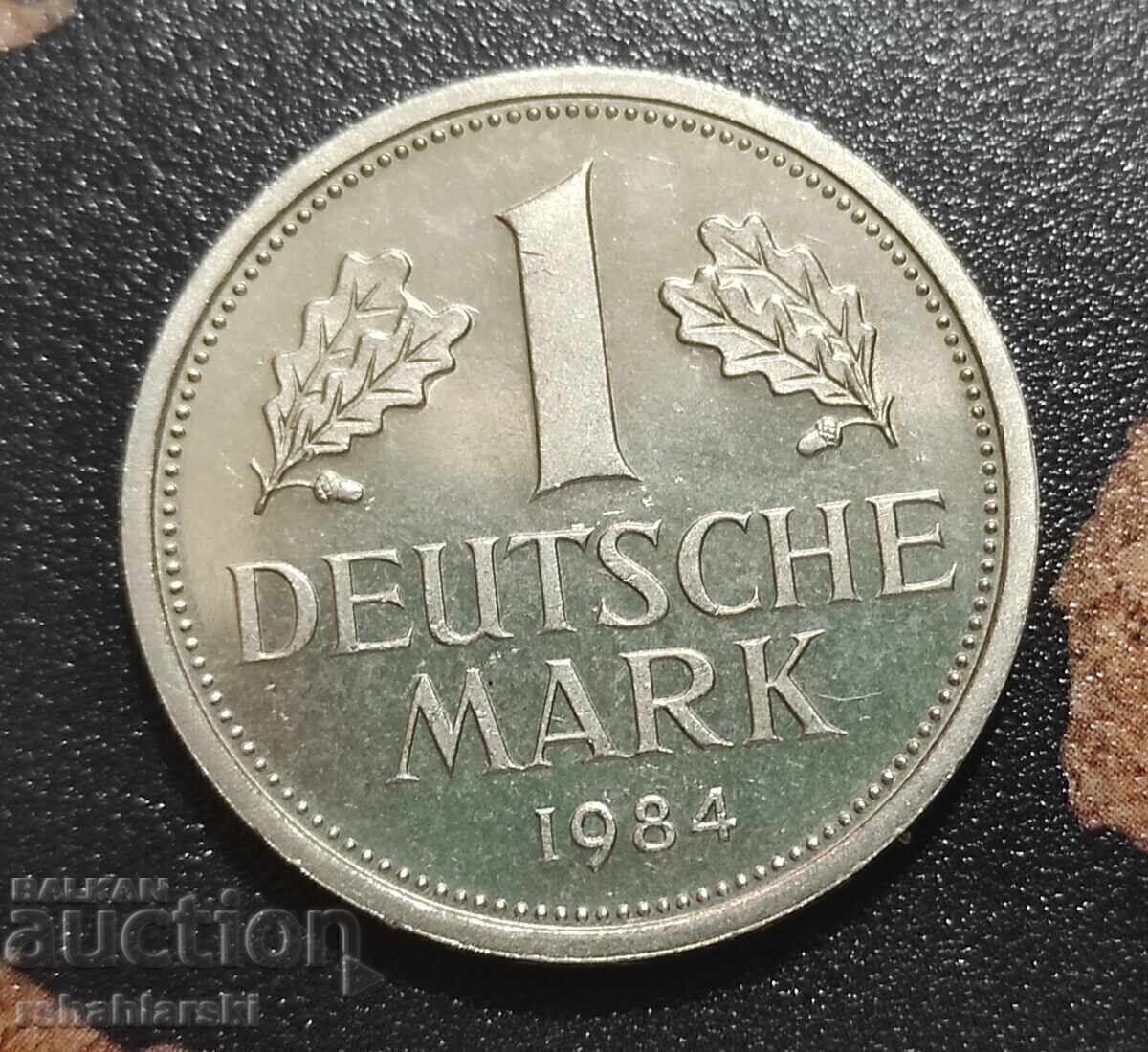 German 1 Mark Coin "D" [1984]