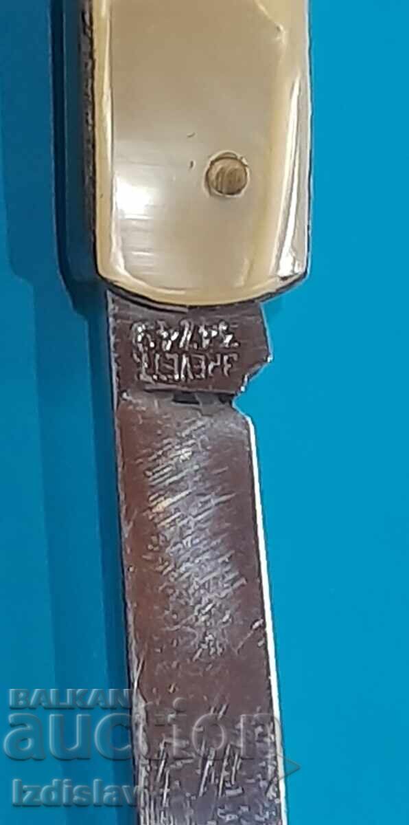 Cuțit de buzunar de lux cu mâner sidefat - 5