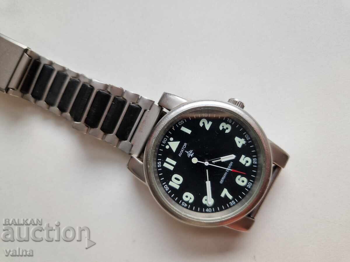AVIATOR, German design, Quartz, Miyota mov`t, 43 mm case! - 7 AVIATOR, German design, Quartz, Miyota mov`t, 43 mm case! - 7