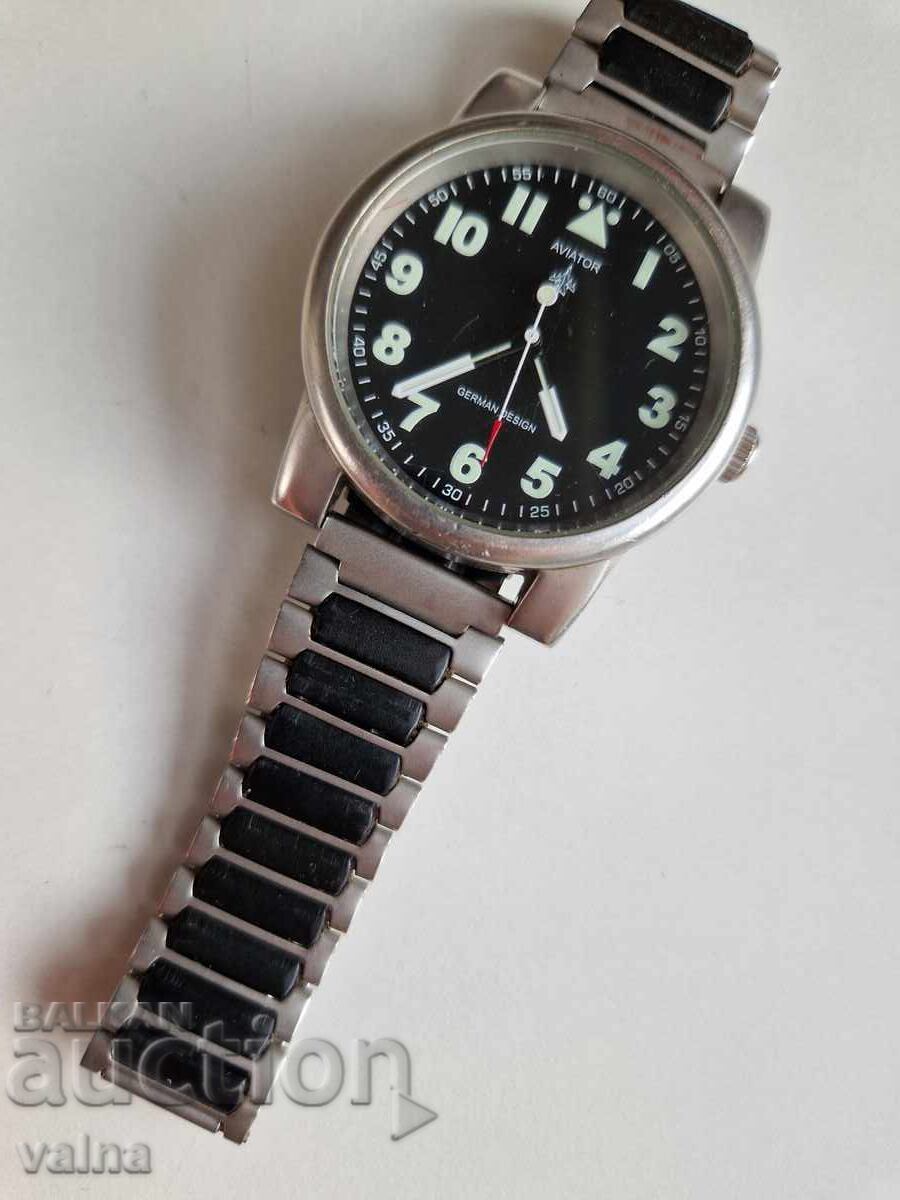 AVIATOR, German design, Quartz, Miyota mov`t, 43 mm case! AVIATOR, German design, Quartz, Miyota mov`t, 43 mm case!