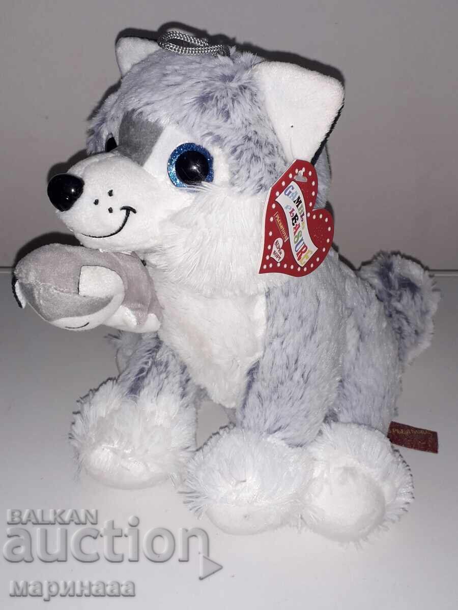 JUCĂRIE DE PLUȘ ''HUSKY CU PUIUL''