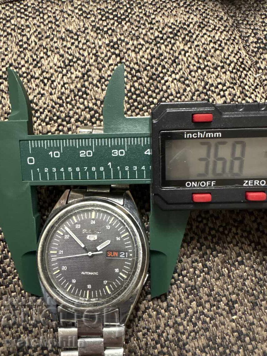 Seiko 5 Automatic мъжки часовник, работи. Рядък циферблат - 6
