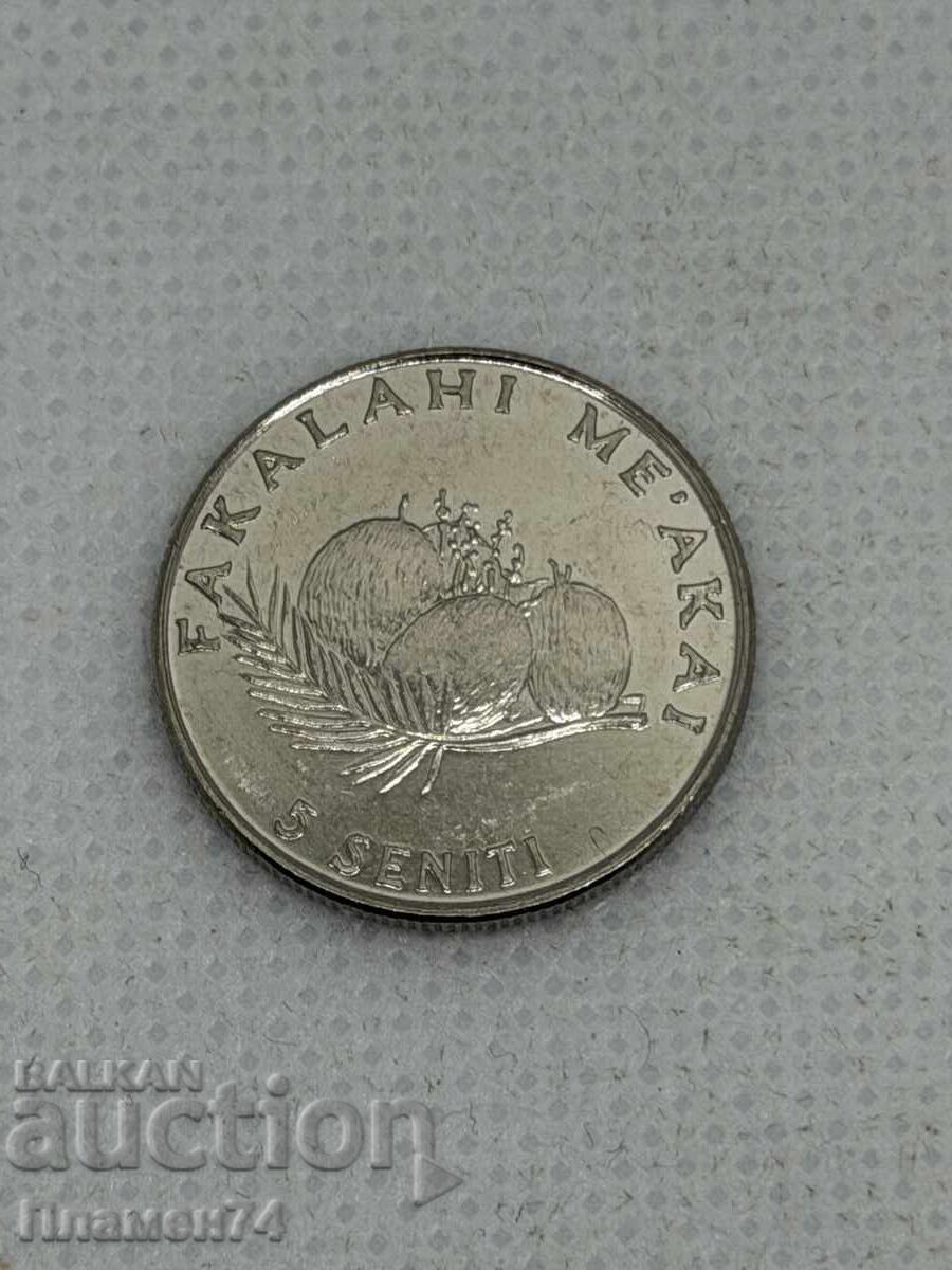 5 σέντι 2005 Τόνγκα