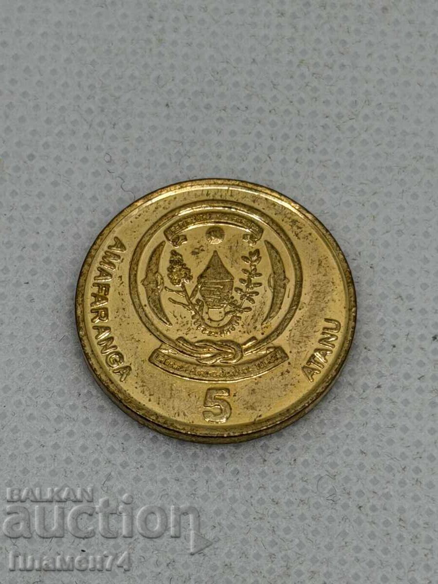 5 φράγκα 2009 Ρουάντα