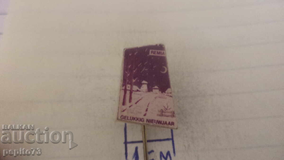 Licitație znachka reklamna ,Remia, marka margarin - Traducere: **Emblemă publicitară, Remia, marcă de margarină**