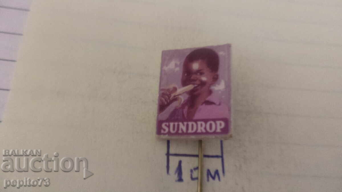 Insigna publicitară, Sundrop, companie pentru citrice cu preț € 1.00 | 1.96 BGN