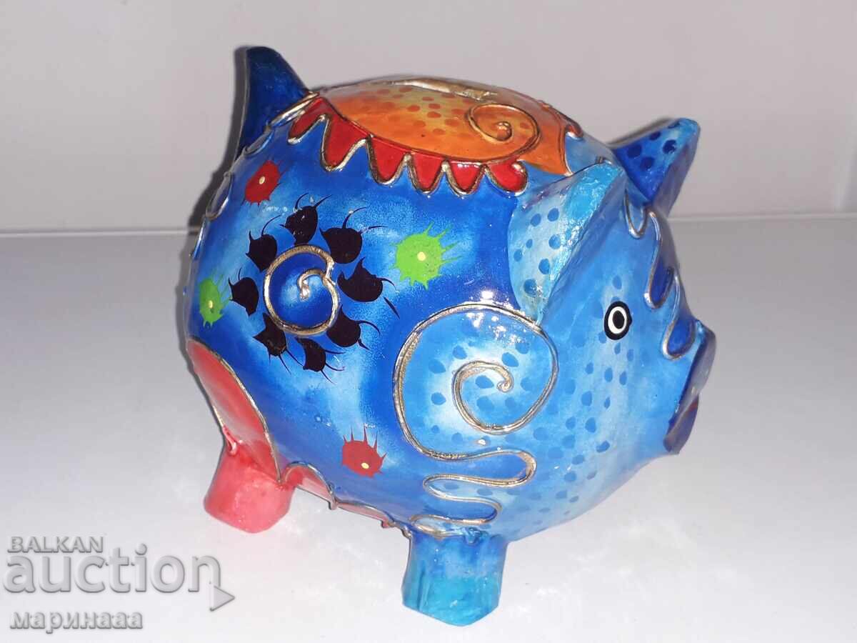 LARGE OLD PIGGY BANK. WOOD with price € 4.00 | 7.82 BGN