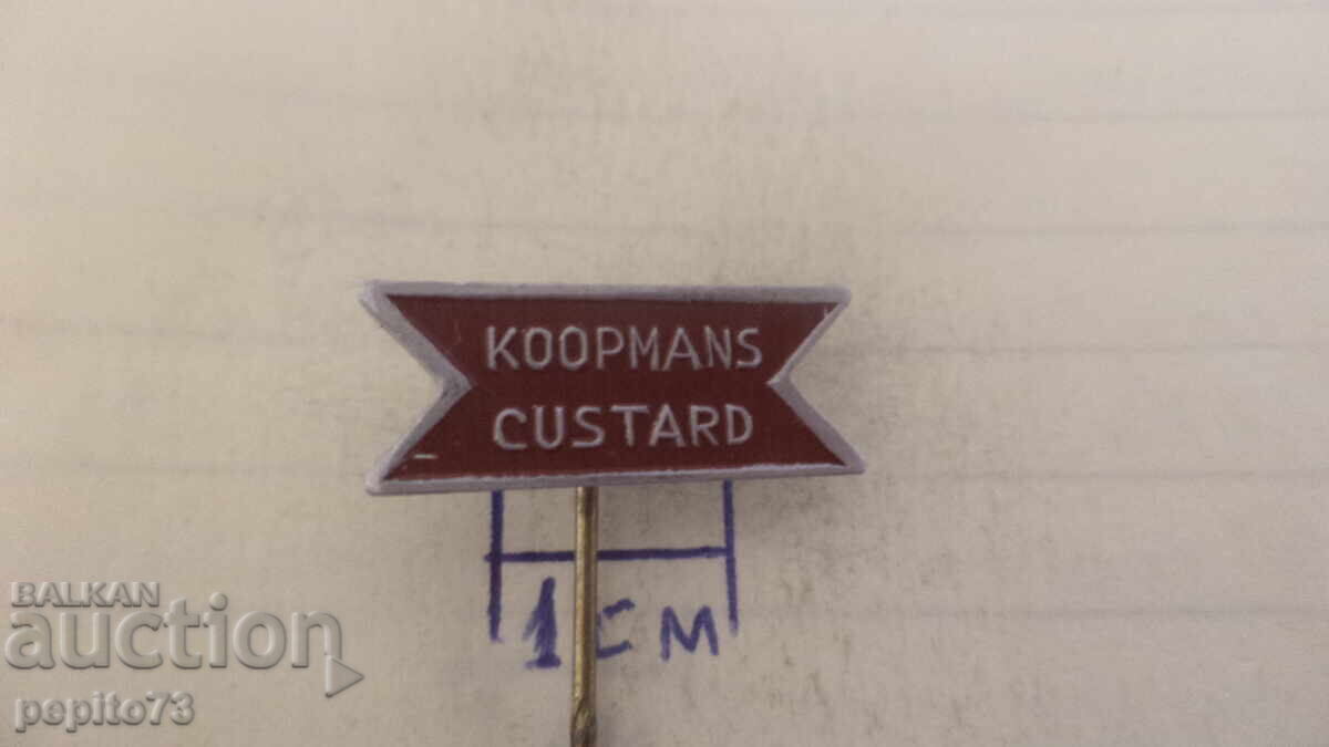 Semn de reclamă, Koopmans, marcă de cremă de desert cu preț € 1.00 | 1.96 BGN