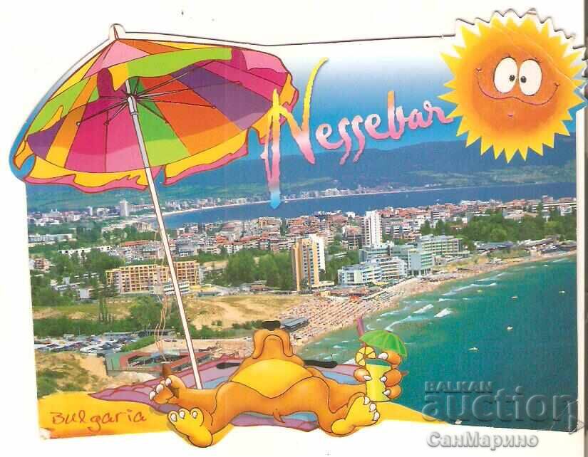 Картичка  България  Несебър Изглед 30*