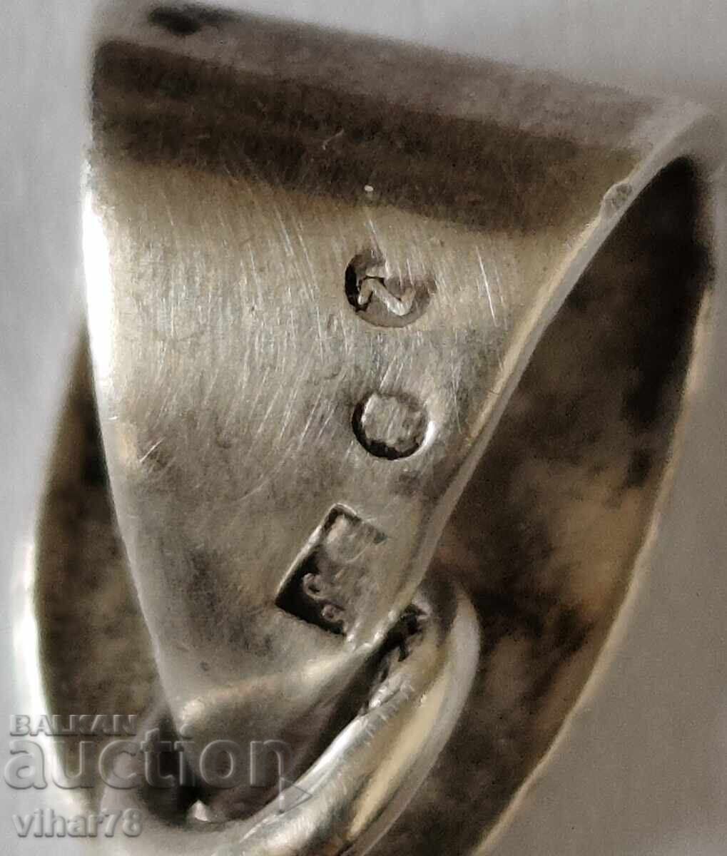 Pandantiv din argint cu chihlimbar - 5