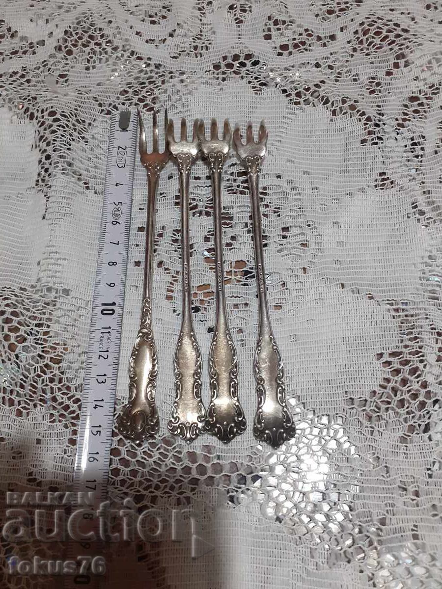 Παλιά, ασημένια αντίκες πιρούνια W.F. Rogers, περίπου 1890 - 6