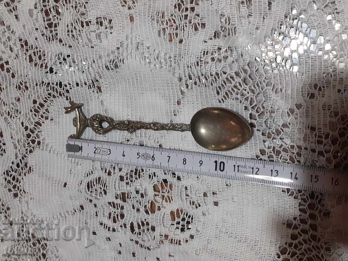 Veche linguriță antică de colecție mică Italia - N4 - 6 Veche linguriță antică de colecție mică Italia - N4 - 6