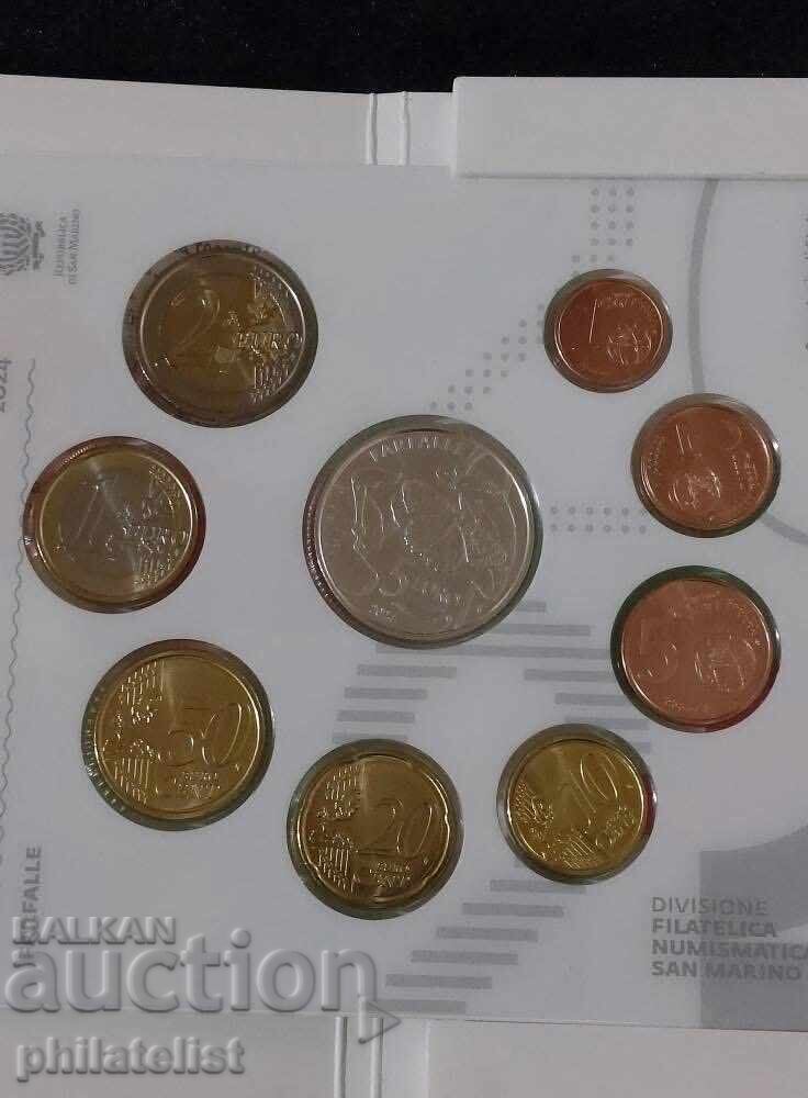 San Marino 2024 – Set banca euro + 5 euro – BU Fluturi - 5