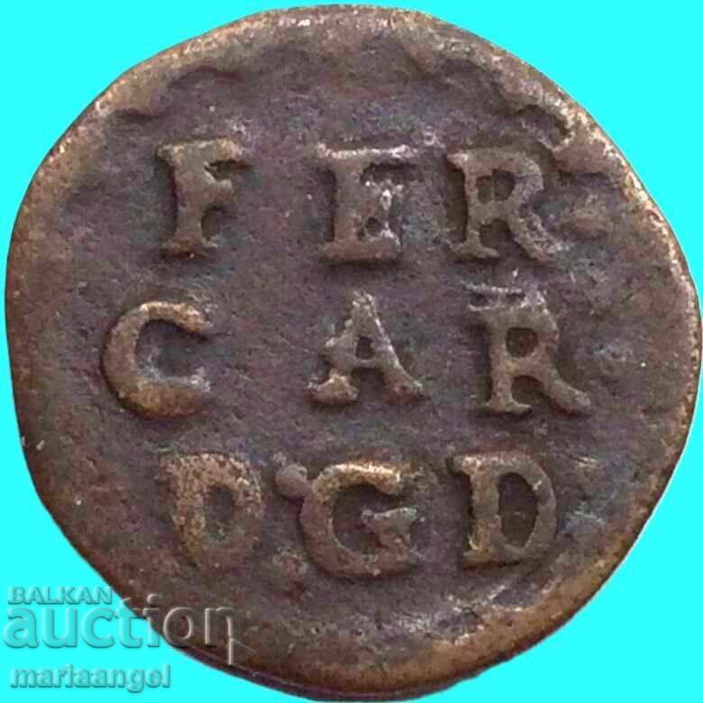 Mantua 1 soldo 1669-1707 Italia Ferdinando Gonzaga 22mm cupru cu preț € 21.00 | 41.07 BGN