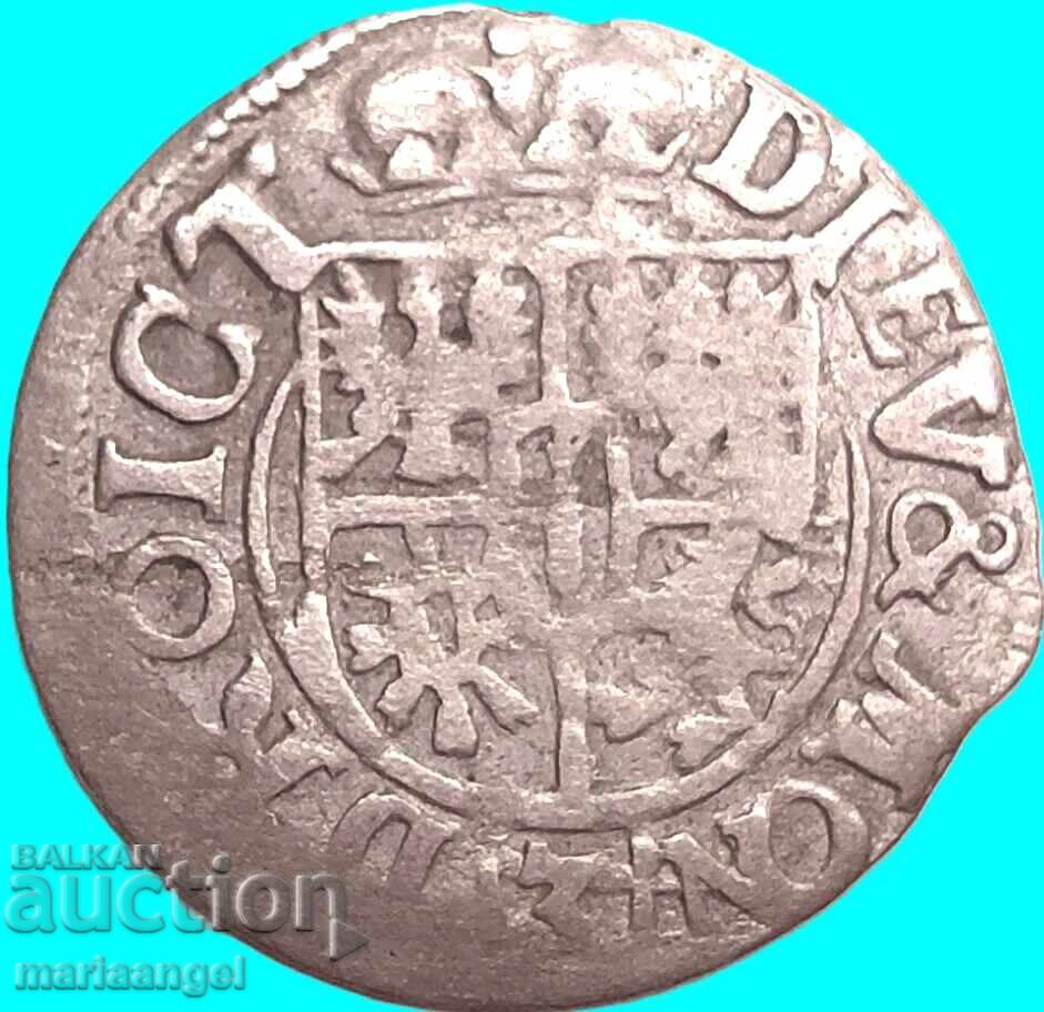 Polonia 1623 3 Polker 1/24 Taler Poltorak Sigismund III argint - 6