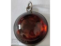 Маркова Сребърна Висулка с Кехлибар