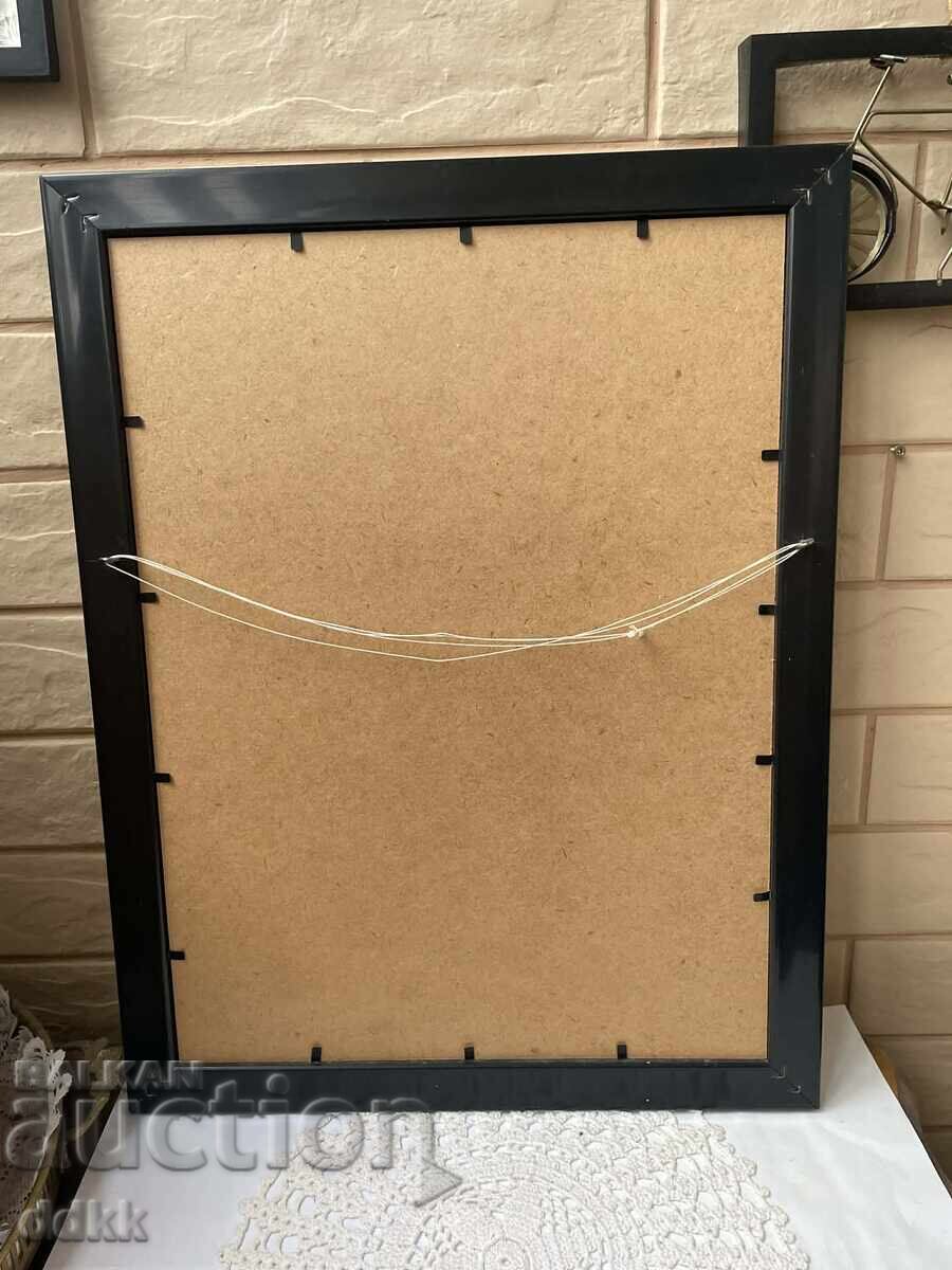 Красиви рисувани нарциси от Англия в рамка - 7