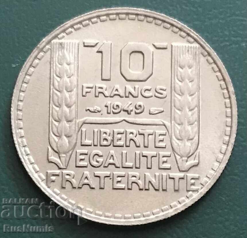 Franța. 10 franci 1949