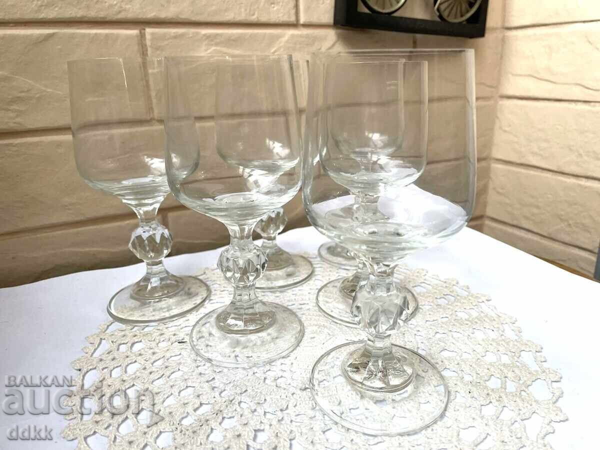 Livrarea Pahare subțiri din cristal vechi, frumoase, 6 buc