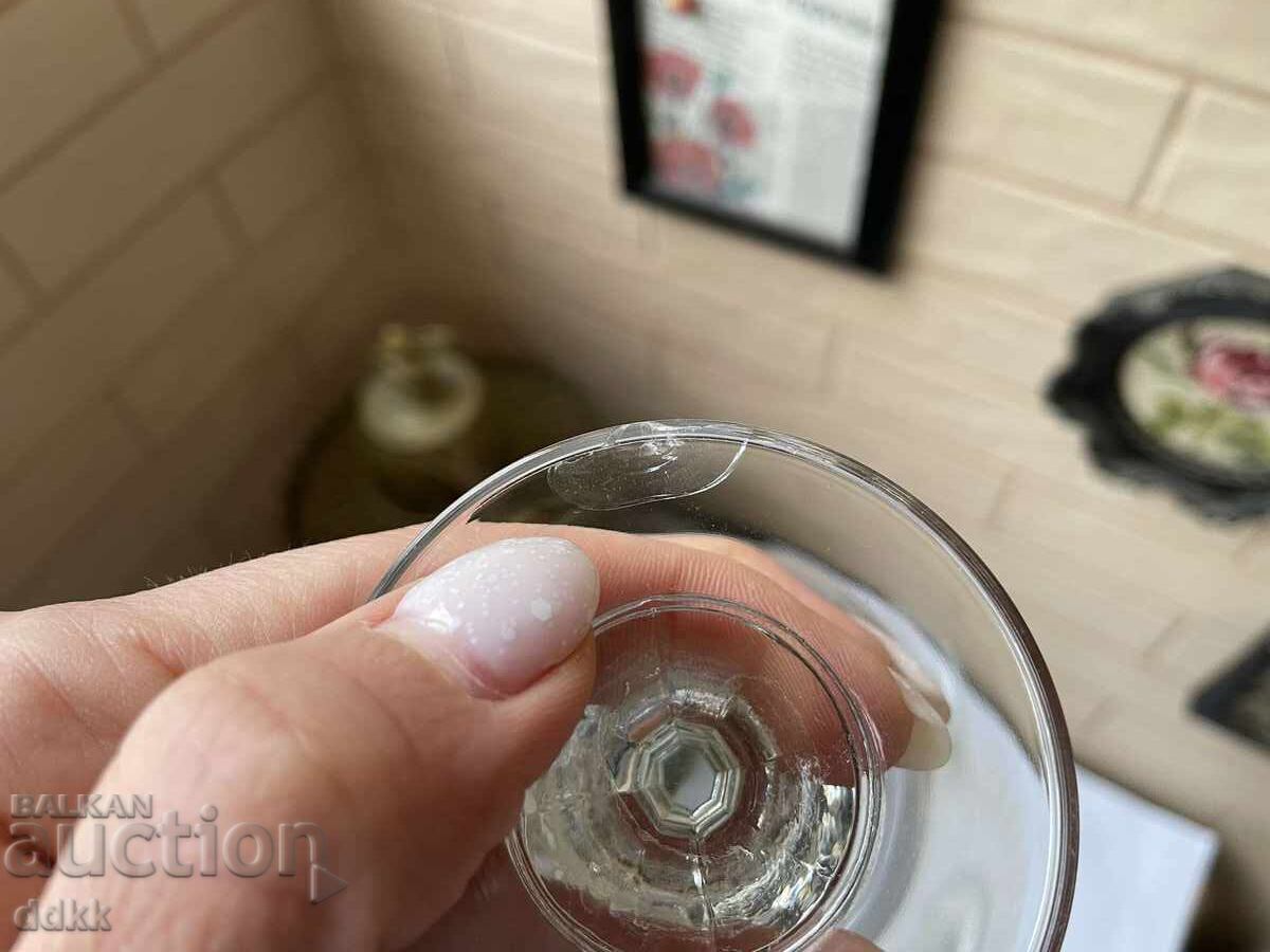 Pahare subțiri din cristal vechi, frumoase, 6 buc - 6 Pahare subțiri din cristal vechi, frumoase, 6 buc - 6