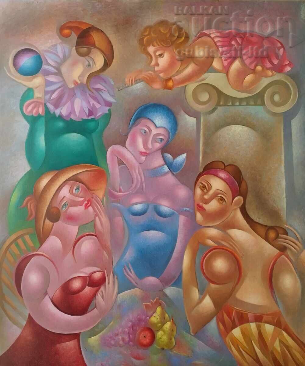 Tablou "Amintire din insula Thassos", pictor Țvetomir Asenov, 2023