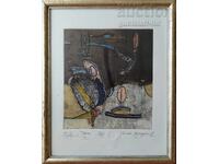 Tablou, grafică, "Torso", pictor Țvetan Kazandjiev, anii 1990