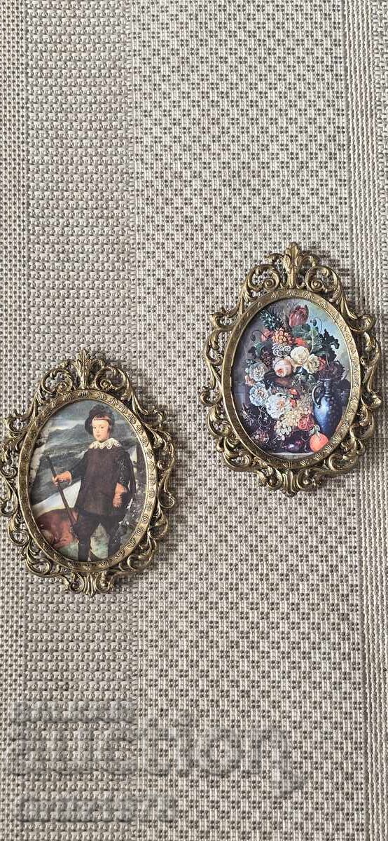 Аукцион Барокова метална рамка– Италия, маркирана.