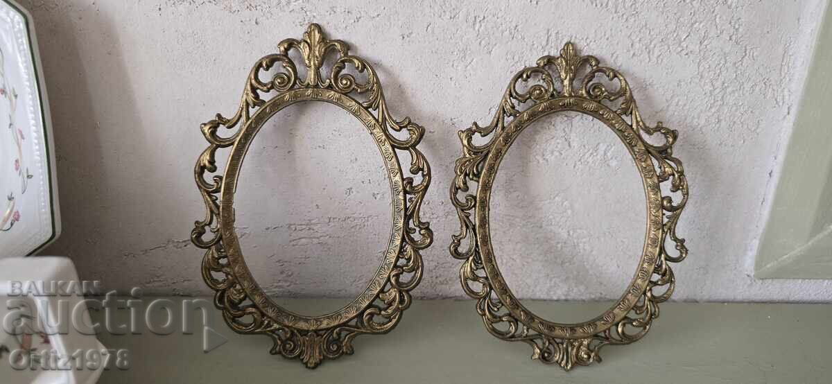 Барокова метална рамка– Италия, маркирана.