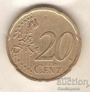 Ейре  20  евроцента  2002 г.