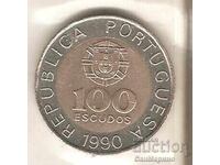 +Португалия  100  ескудос  1990 г.