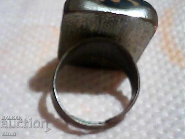 Δημοπρασία μαssivικό ασημένιο δαχτυλίδι