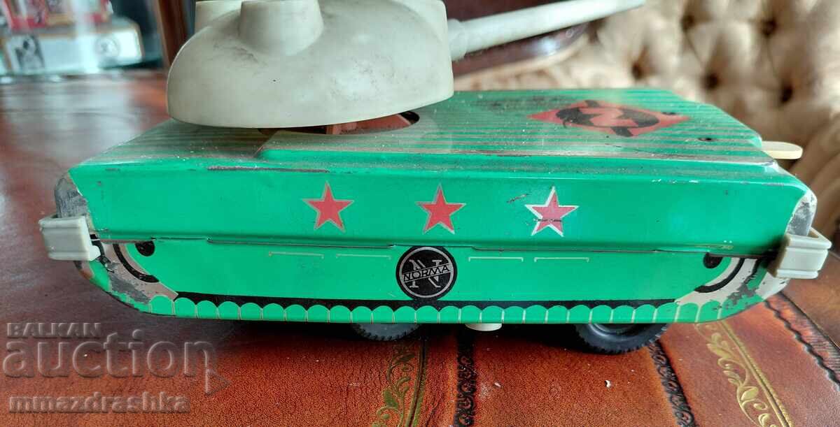Delivery of Metal toy from the socialist era tank