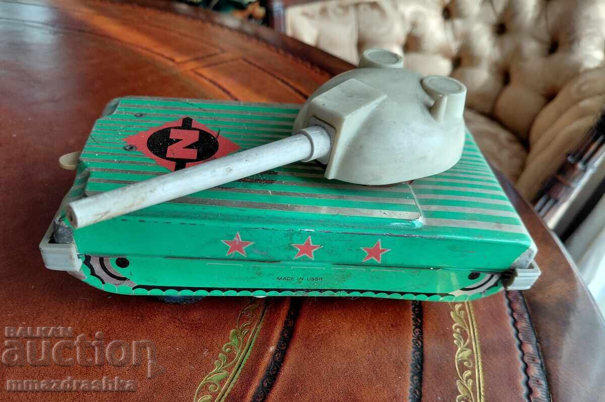 Metal toy from the socialist era tank