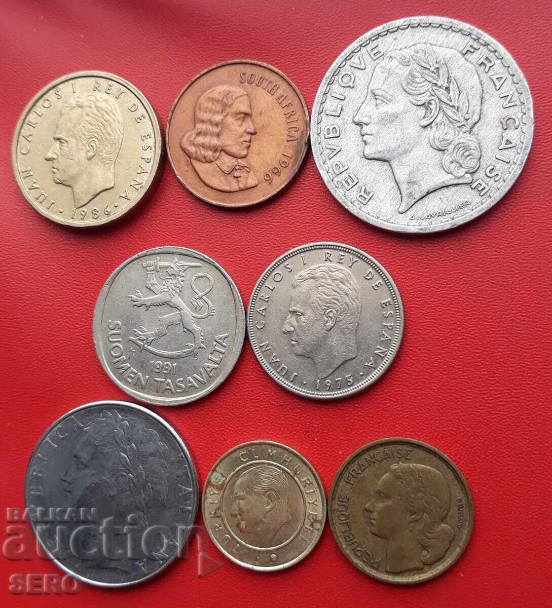 Μικτή παρτίδα 8 νομισμάτων με τιμή € 0.51 | 1.00 BGN